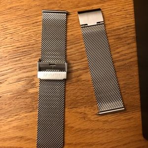Watch band silver mvmt